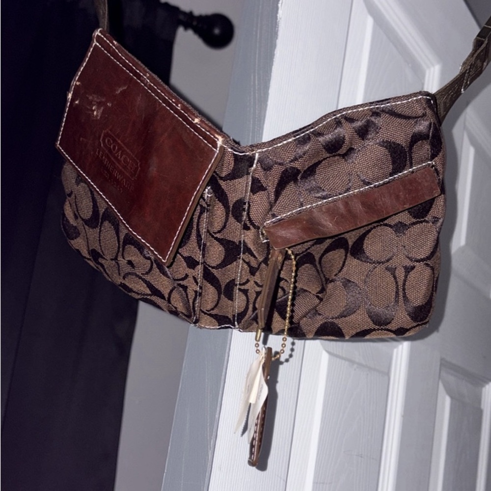 Coach Brown Signature Crossbody Bag